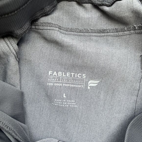 Fabletics Scrub Jogger Pants Womens Large High Rise On-Call Gray Nurse Medical - Picture 2 of 5